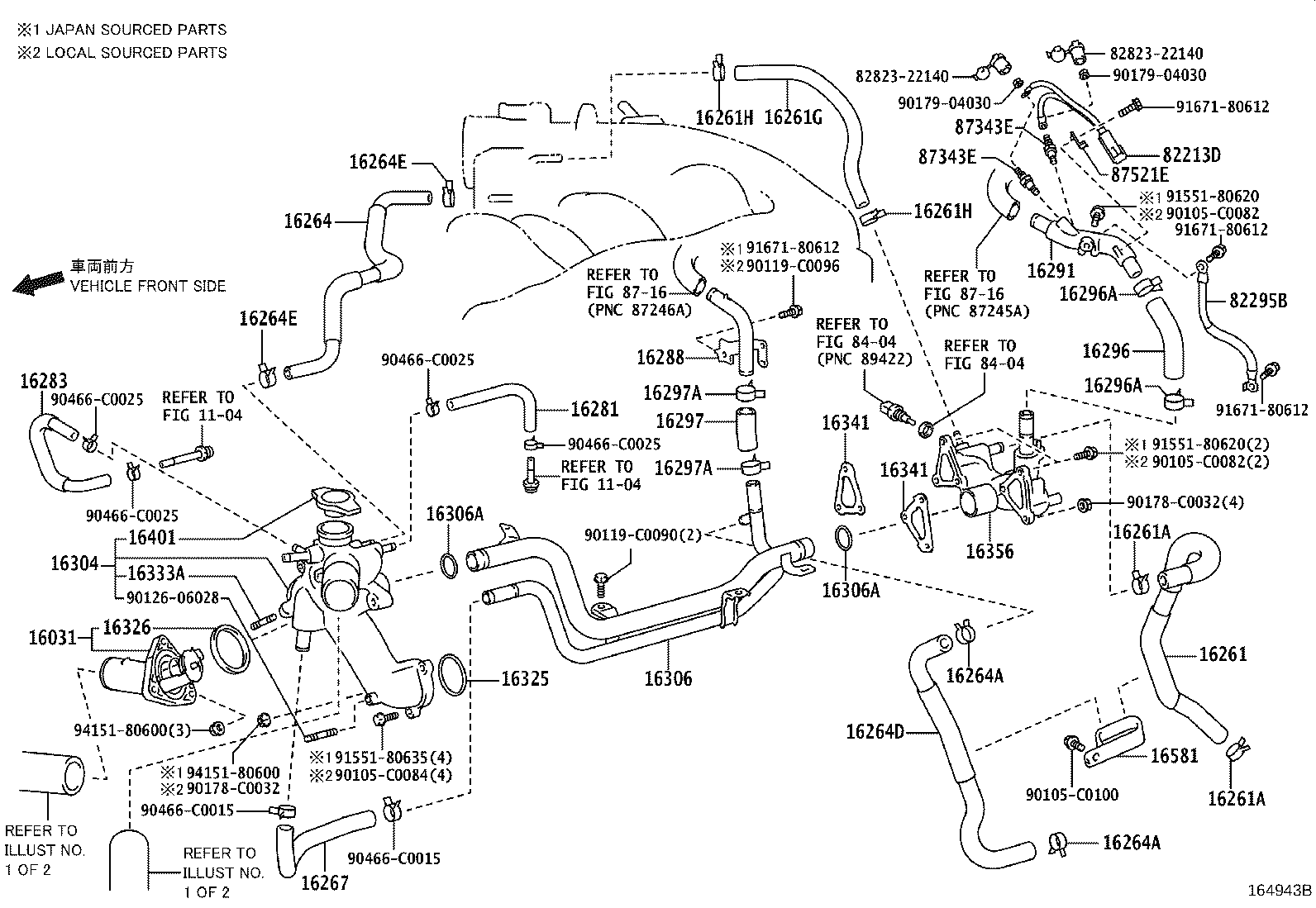 16206-50190 Water Bypass Pipe product image