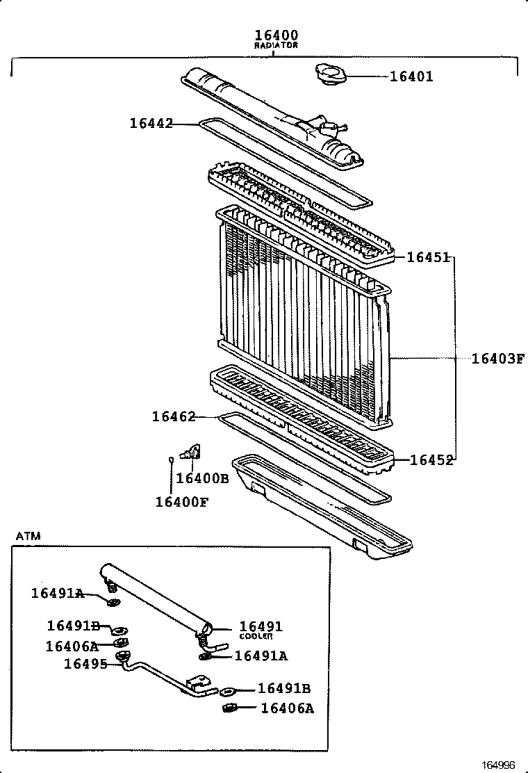 16268-74100 PIPE, WATER BY-PASS, NO.1 product image