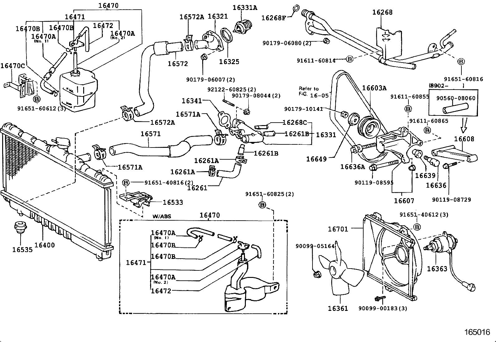 16405-74150 CAP SUB-ASSY, RESERVE TANK product image