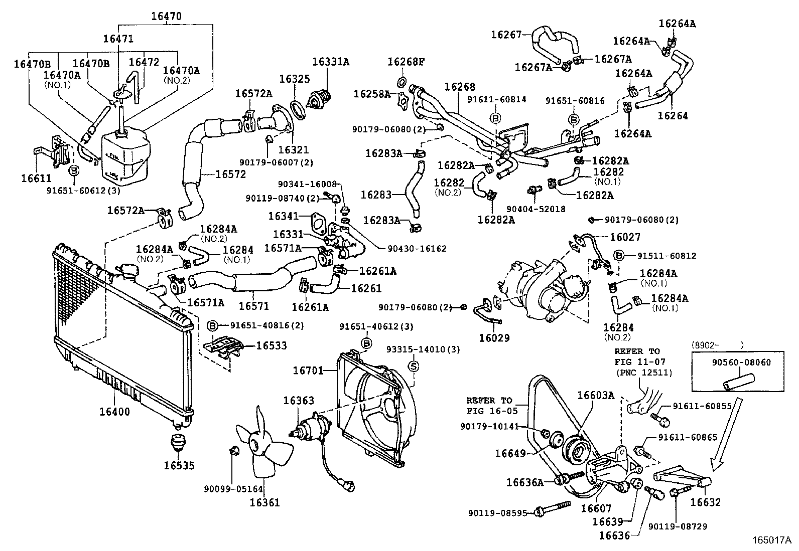 16405-74150 CAP SUB-ASSY, RESERVE TANK product image