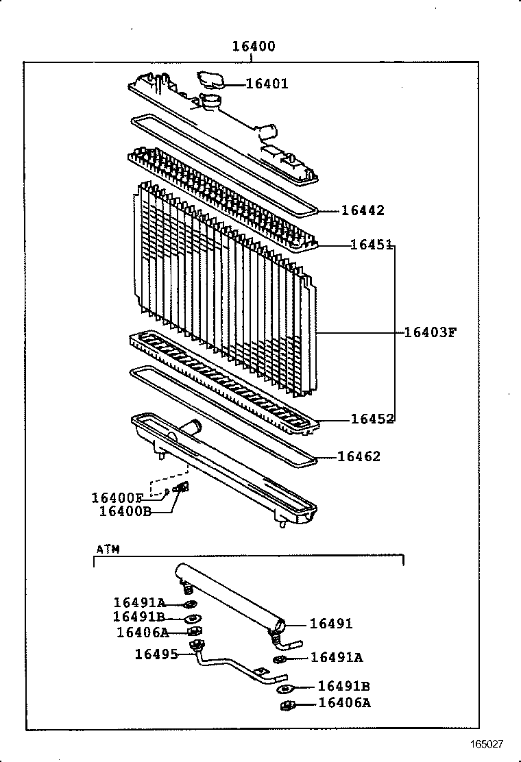 16206-64020 Water Bypass Pipe product image