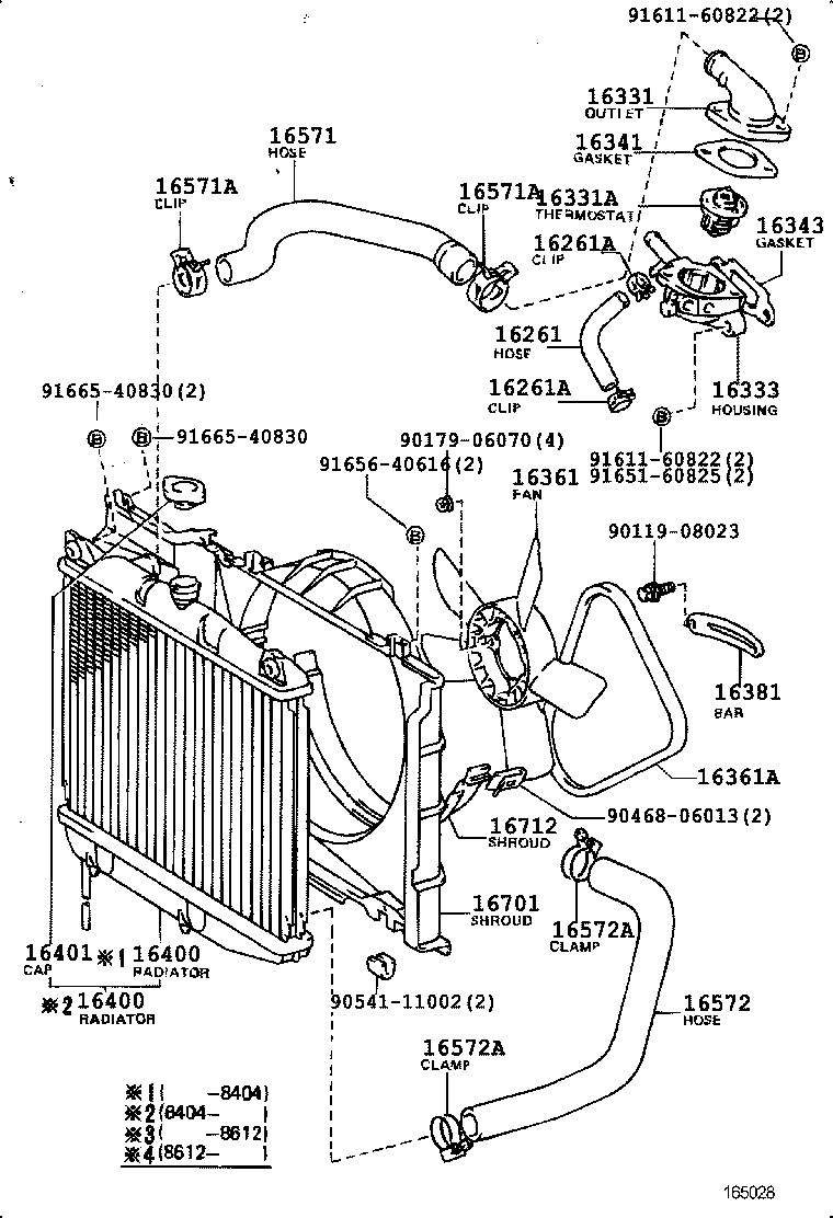 16400-63020 RADIATOR ASSY product image