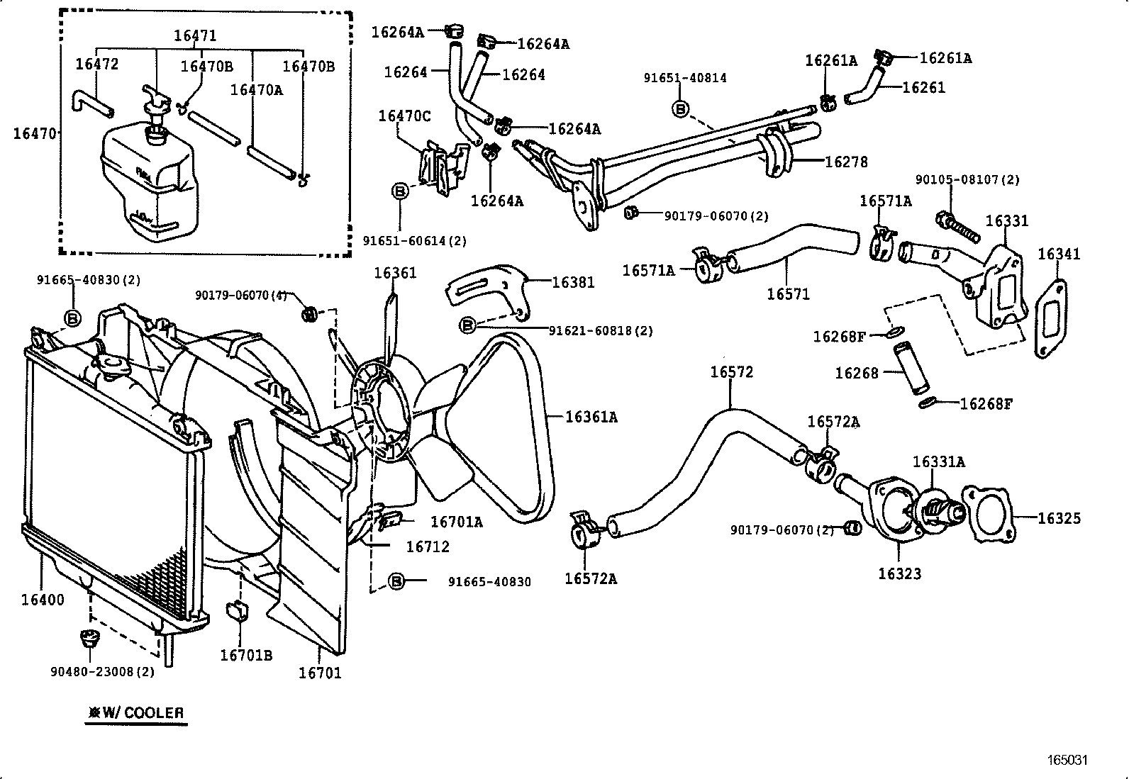 16400-63020 RADIATOR ASSY product image