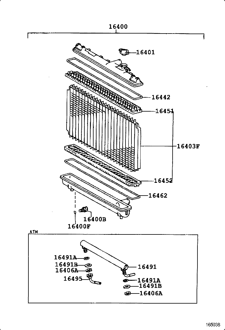 16405-55071 CAP SUB-ASSY, RESERVE TANK product image