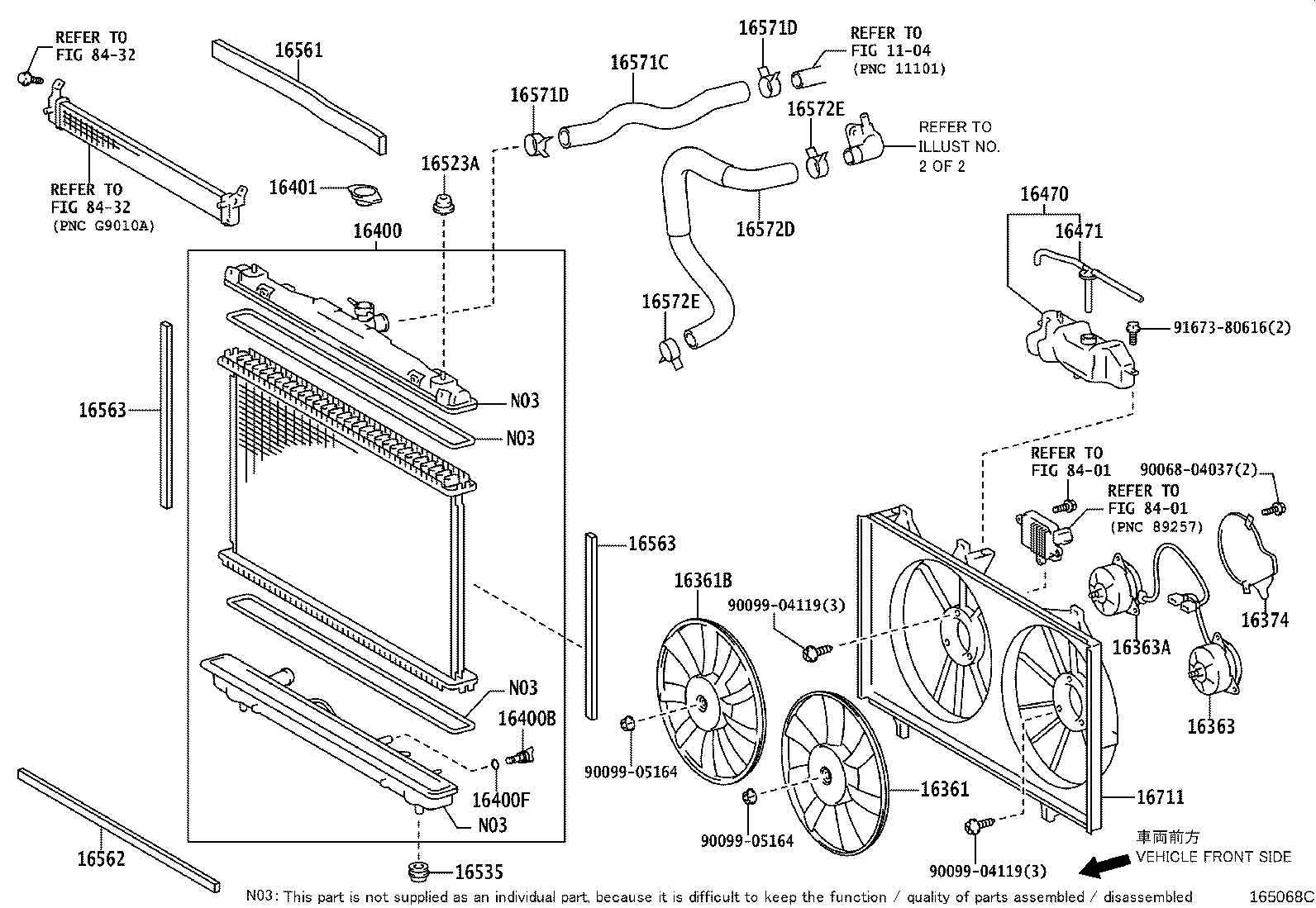 16363-36170 MOTOR, COOLING FAN, NO.2 product image