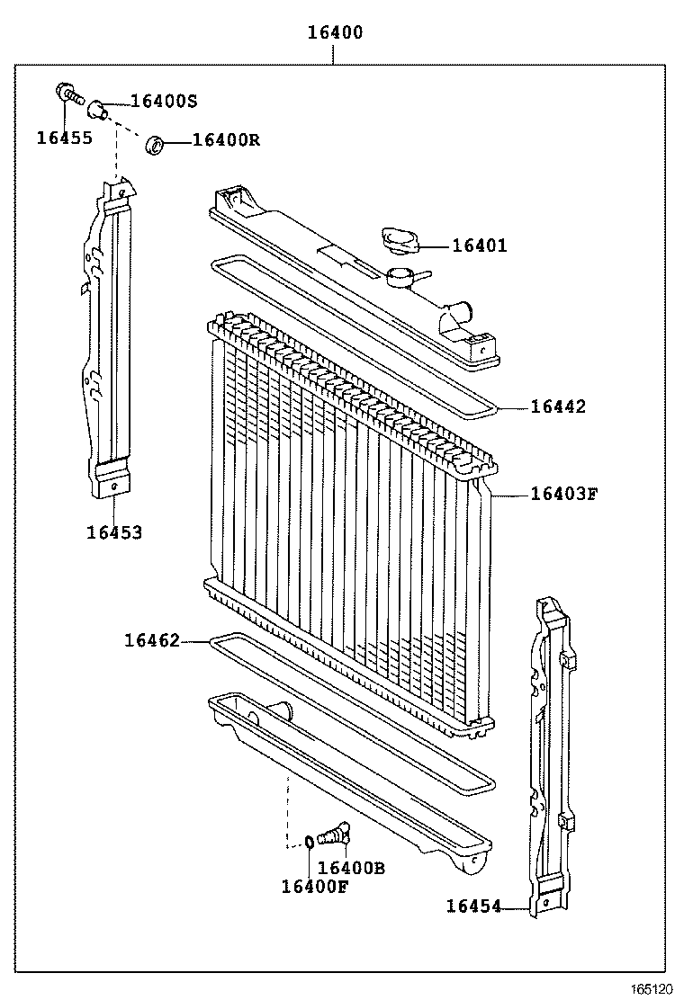 16400-67121 RADIATOR ASSY product image