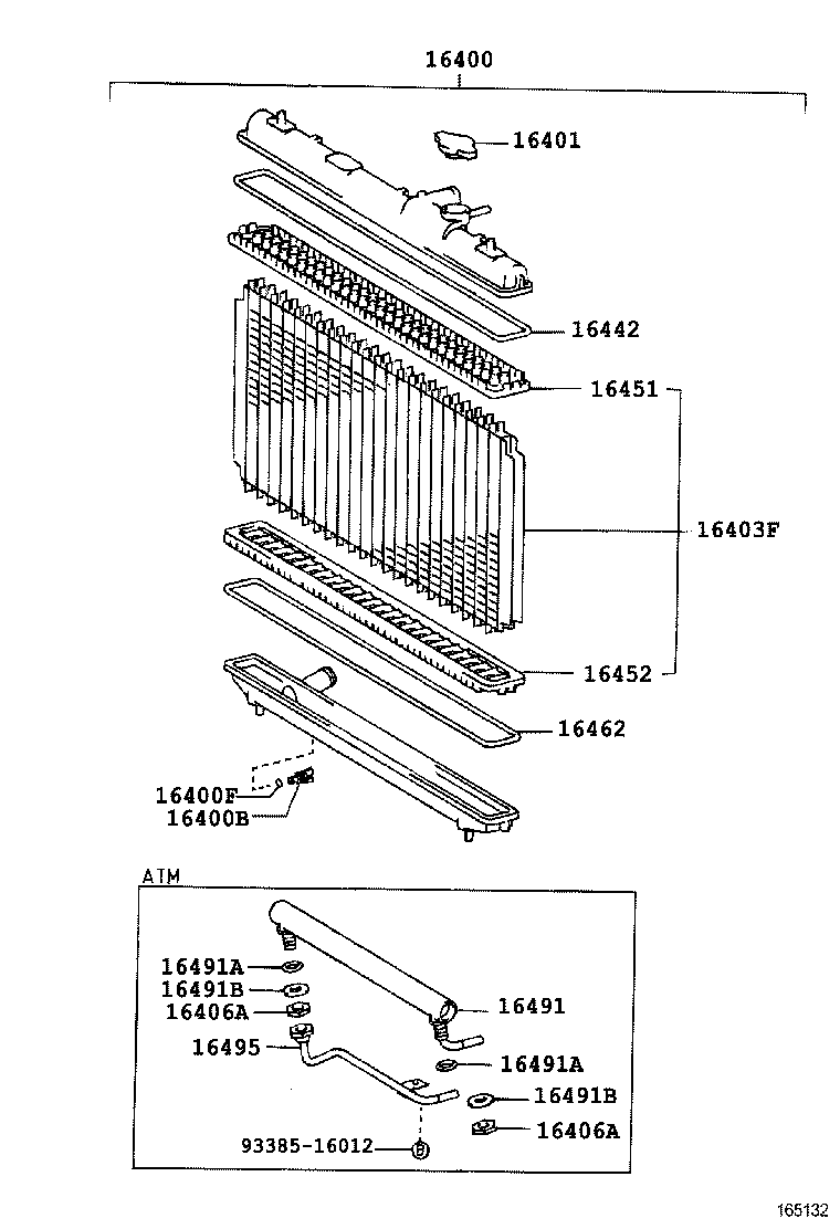 16027-64060 PIPE SUB-ASSY, TURBO WATER, NO.1 product image