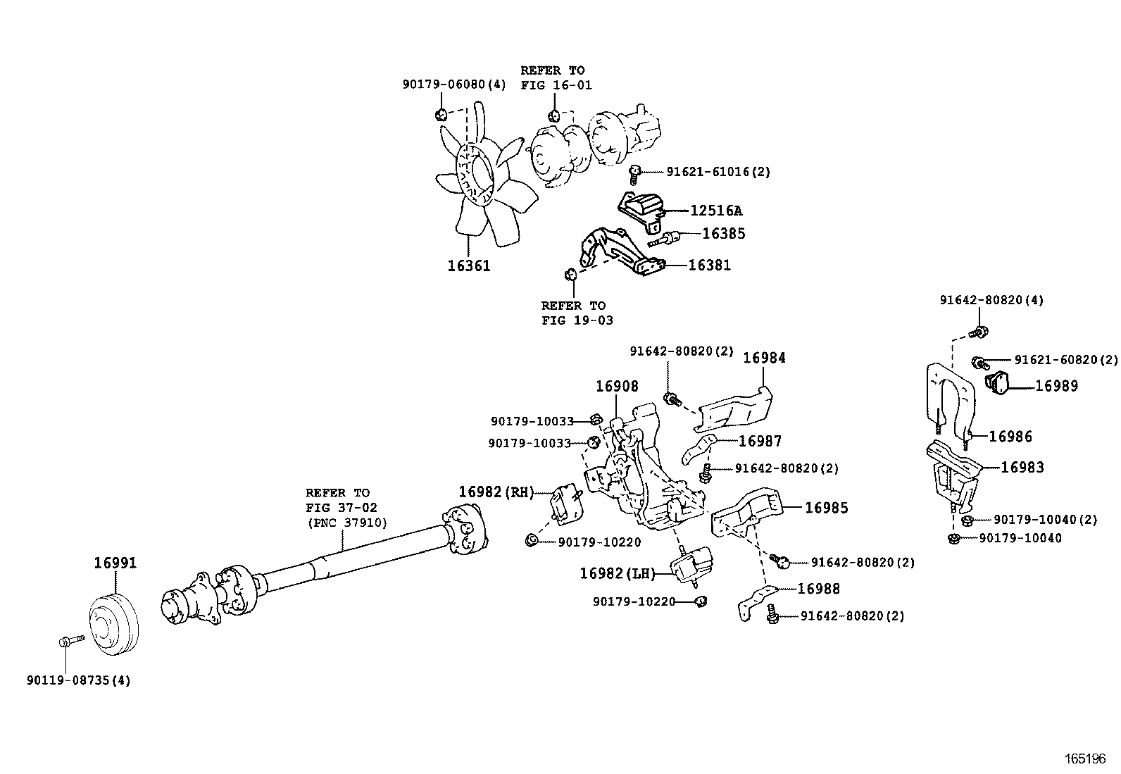 16028-64021 PIPE SUB-ASSY, TURBO WATER, NO.2 product image