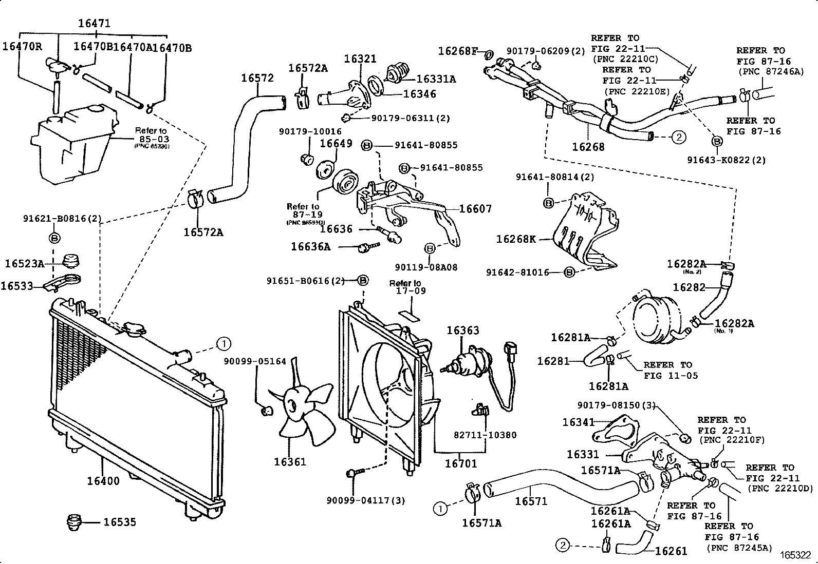 16206-64020 Water Bypass Pipe product image