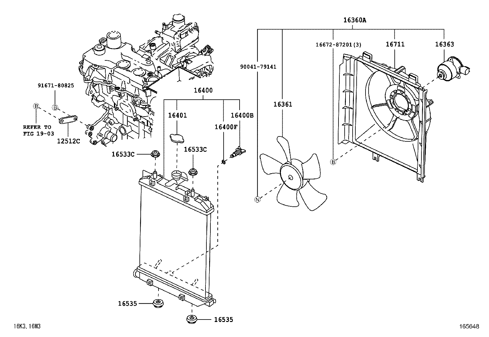 16260-B1060 Water Bypass Hose Assembly product image