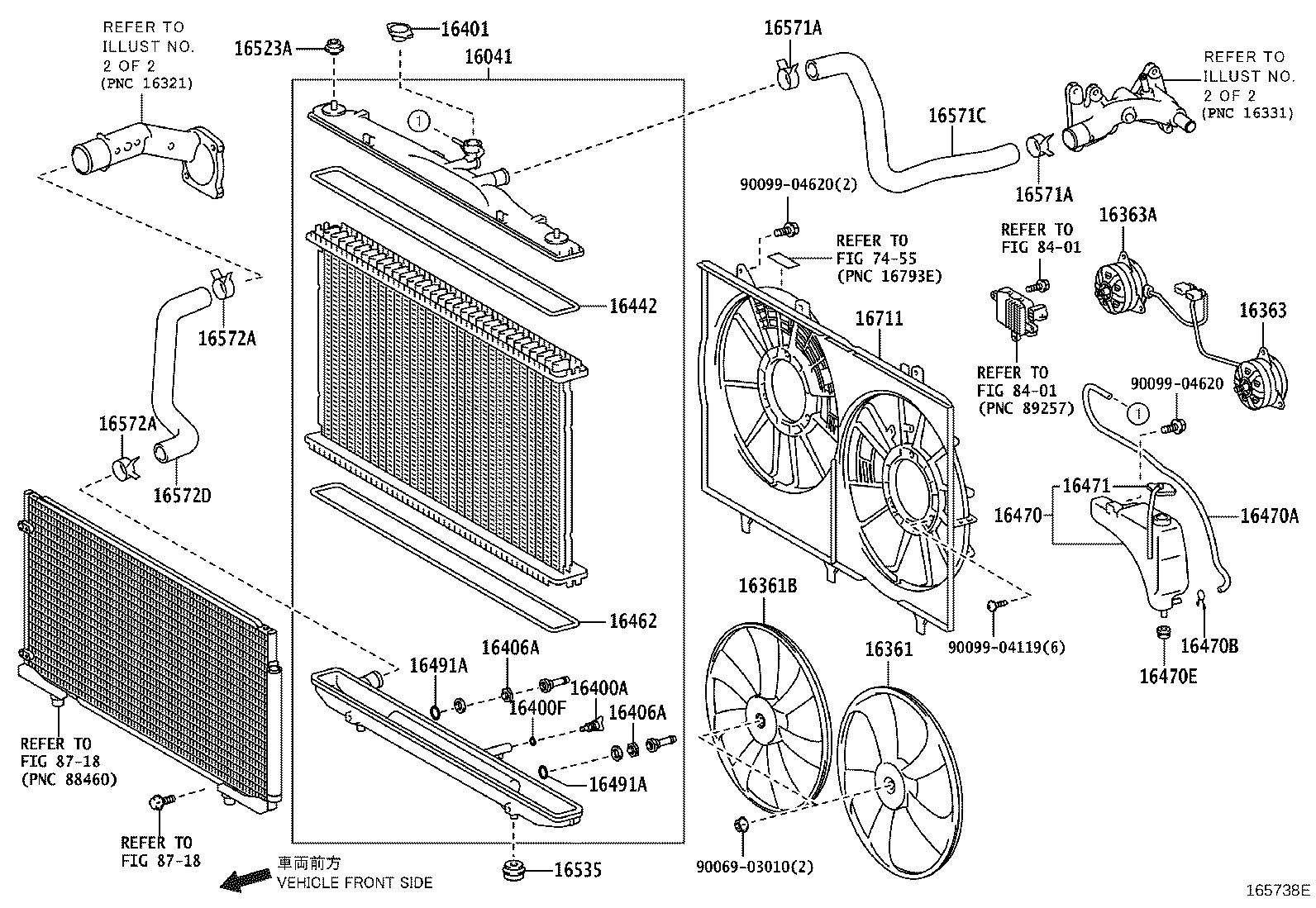 16041-0P270 RADIATOR ASSY, NO.2 product image