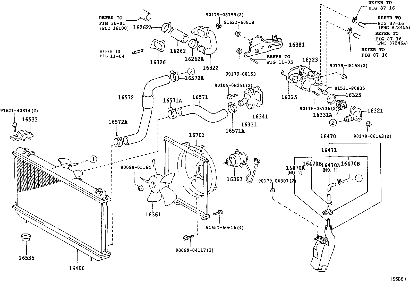 16400-16560 RADIATOR ASSY product image