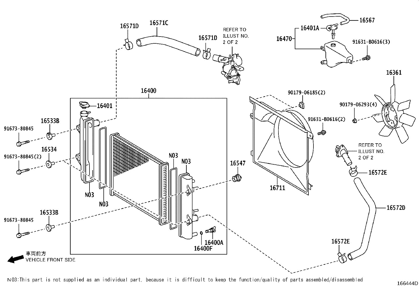 16400-31352 RADIATOR ASSY product image