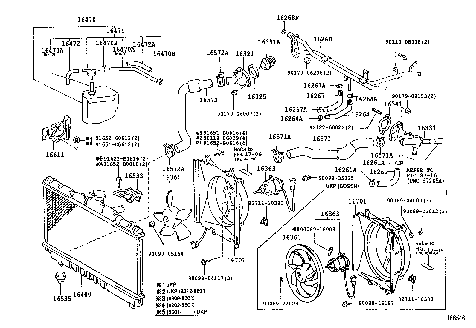 16268-74190 PIPE, WATER BY-PASS, NO.1 product image