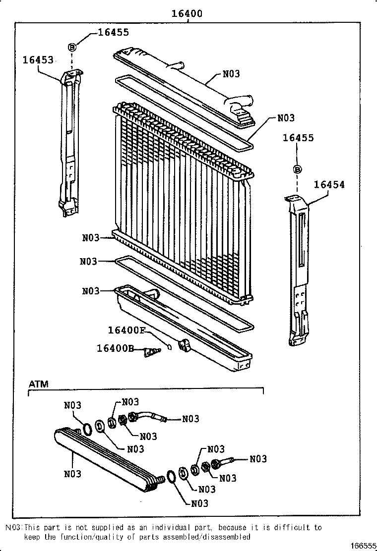 16206-78141 PIPE SUB-ASSY, WATER BY-PASS, NO.3 product image
