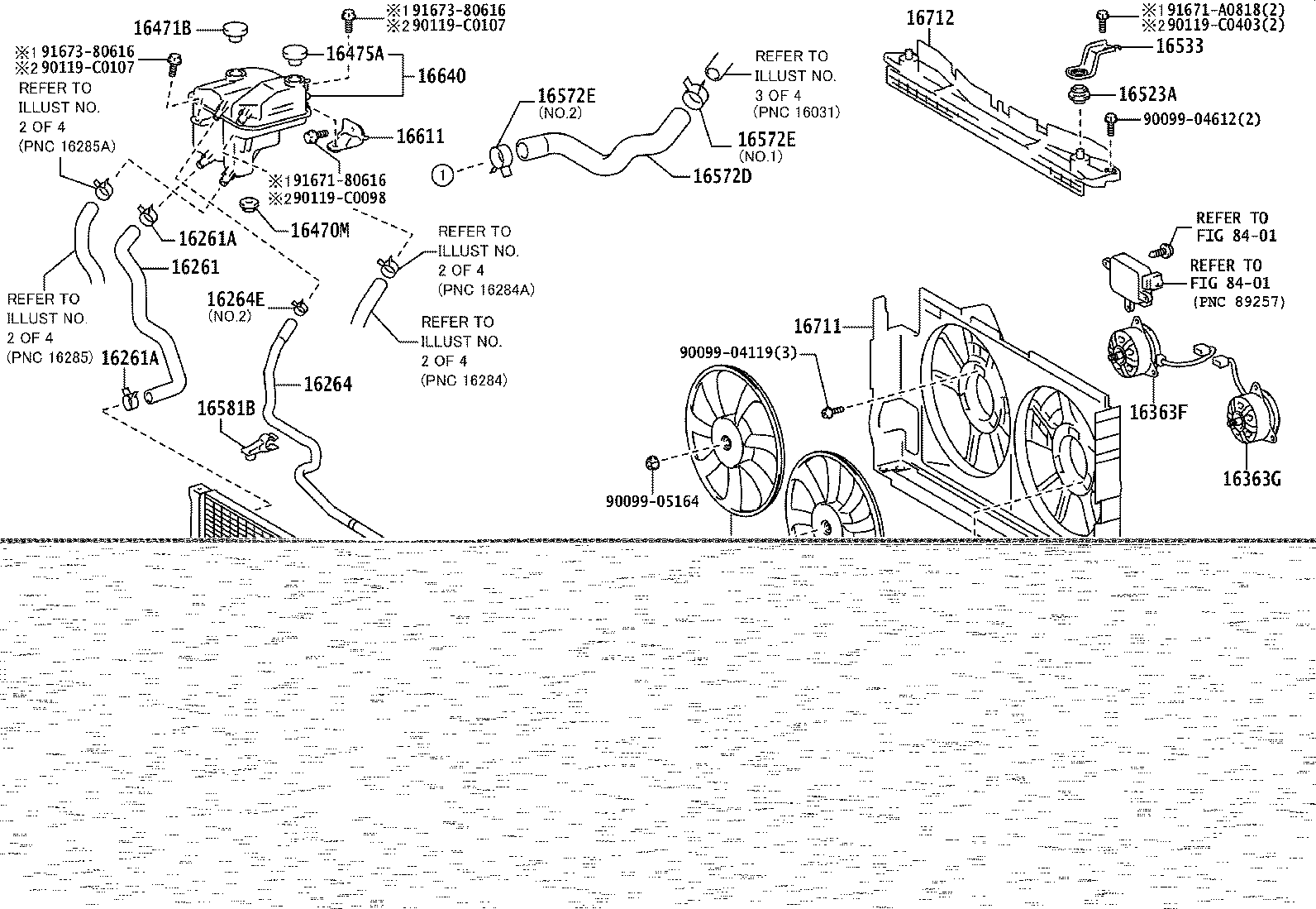 16260-0T090 Water Bypass Hose Assembly product image