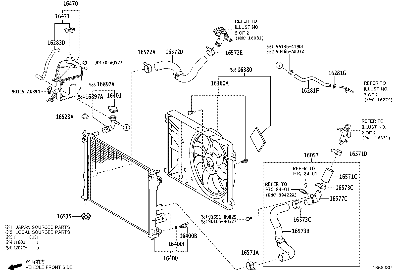 16057-F0010 HOSE SUB-ASSY, RADIATOR product image