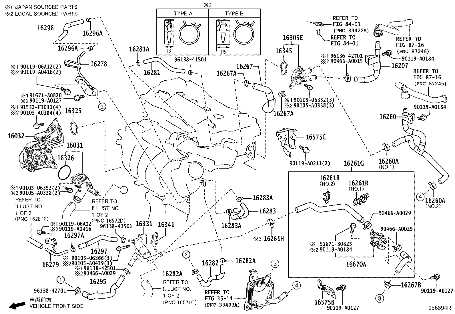 16057-F0010 HOSE SUB-ASSY, RADIATOR product image
