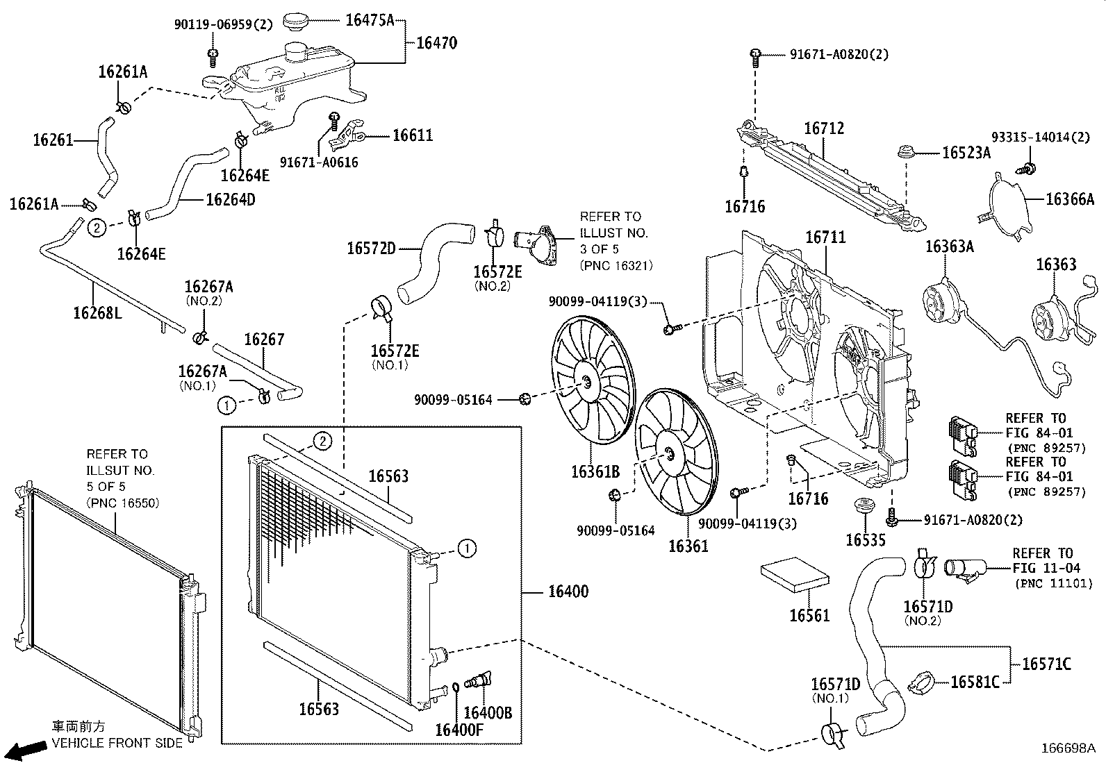 16571-36160 HOSE, RADIATOR, NO.1 product image