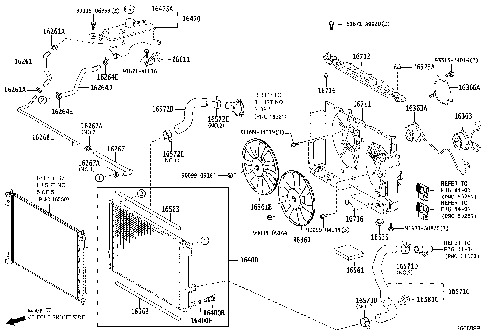 16021-36040 BRACKET SUB-ASSY, WATER PUMP product image