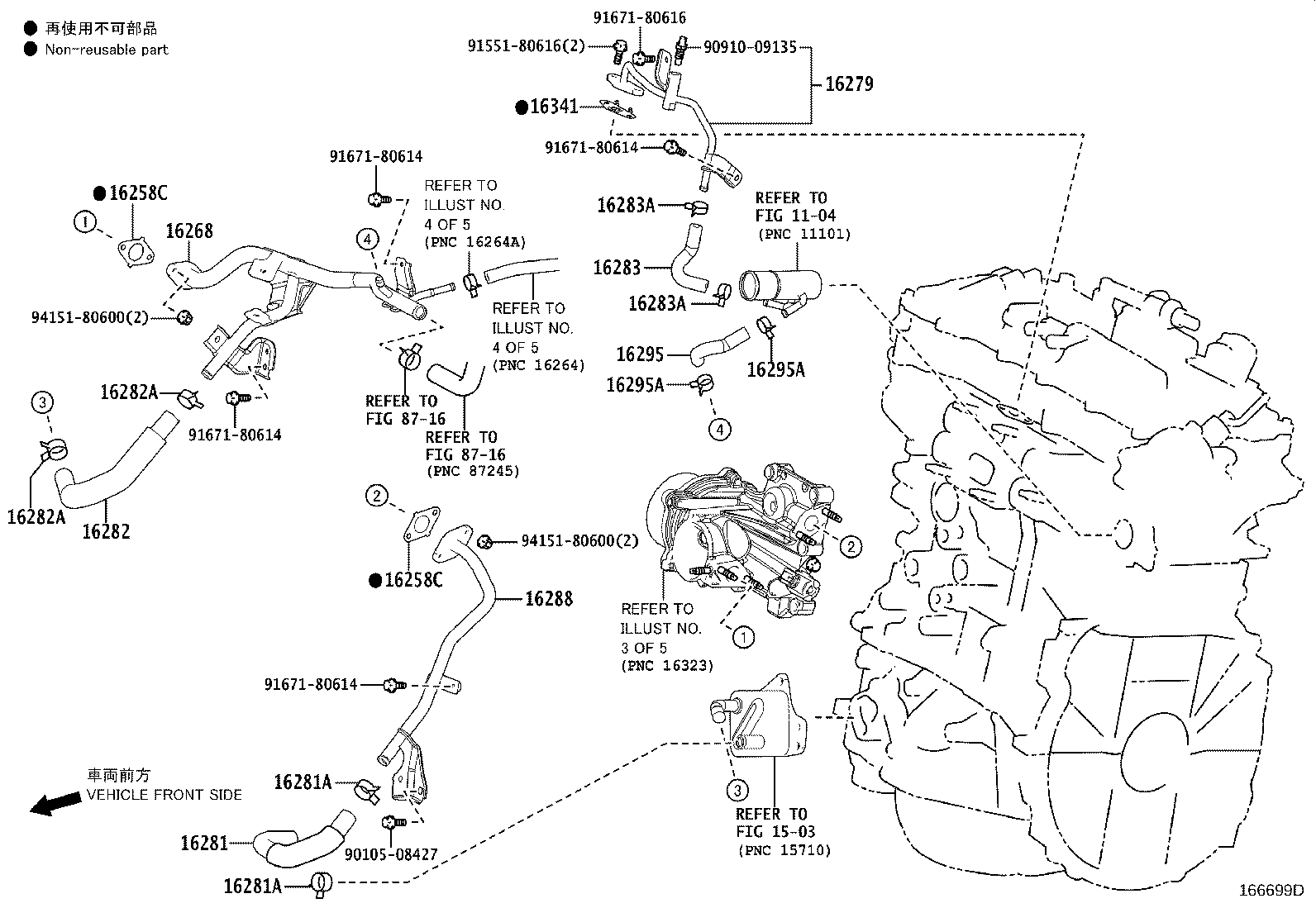 16021-36040 BRACKET SUB-ASSY, WATER PUMP product image