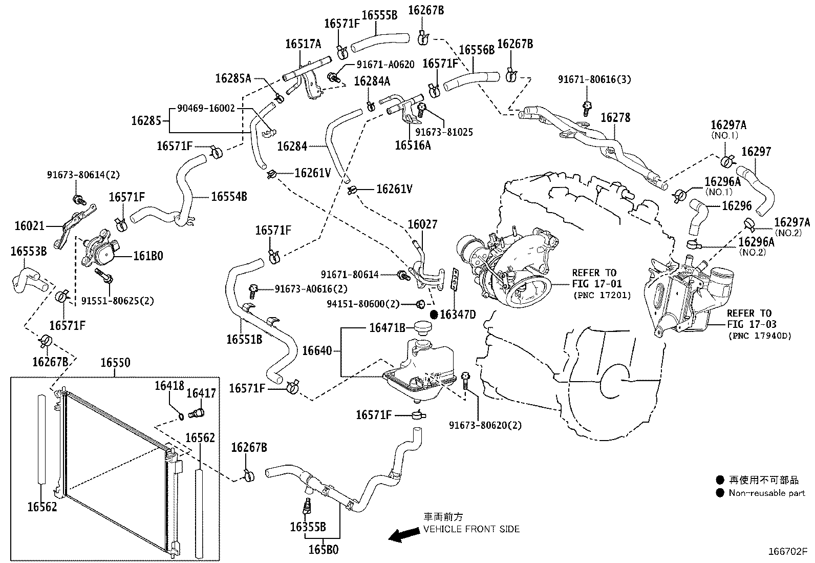 16021-36040 BRACKET SUB-ASSY, WATER PUMP product image