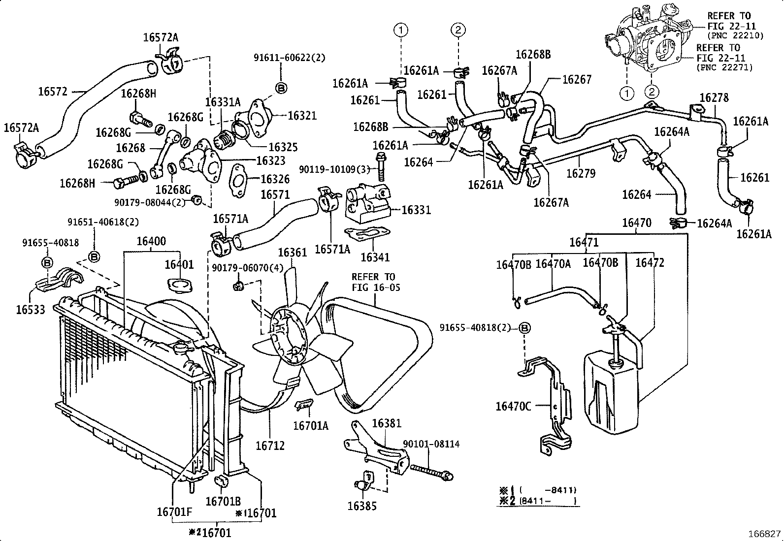 16572-63050 HOSE, RADIATOR, OUTLET product image