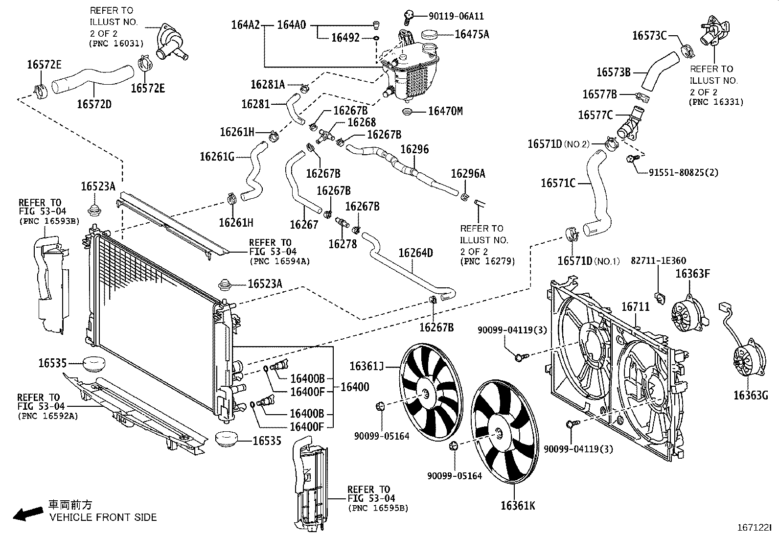 16264-47080 HOSE, WATER BY-PASS, NO.3 product image