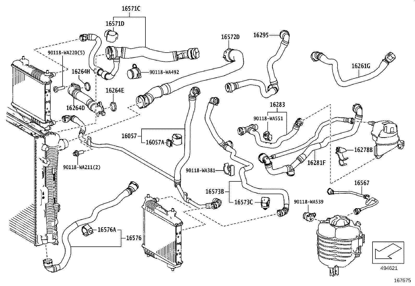 16670-WAA01 Coolant Water Valve product image