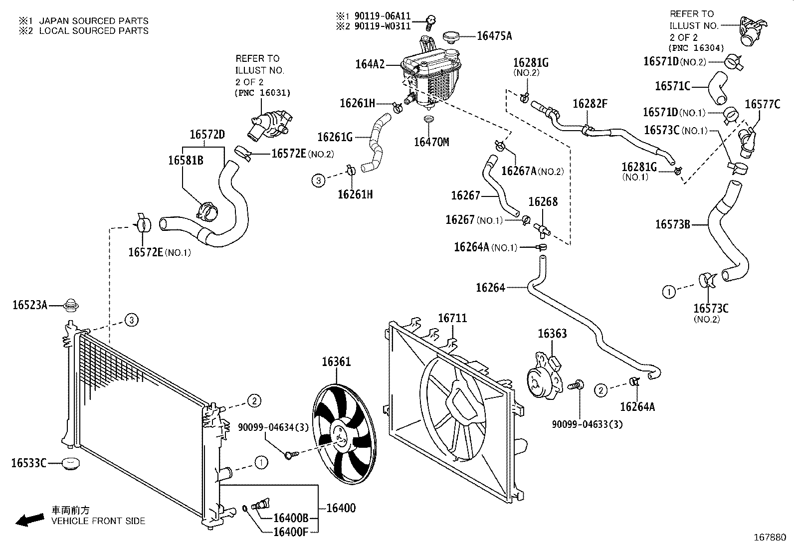 16671-25070 Coolant Water Valve product image
