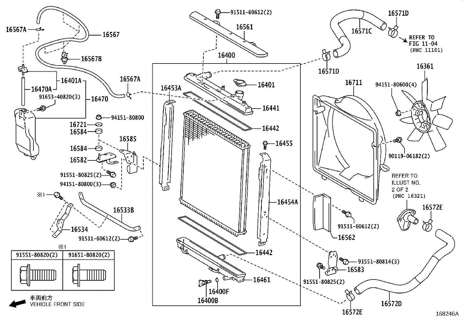 16400-75691 RADIATOR ASSY product image