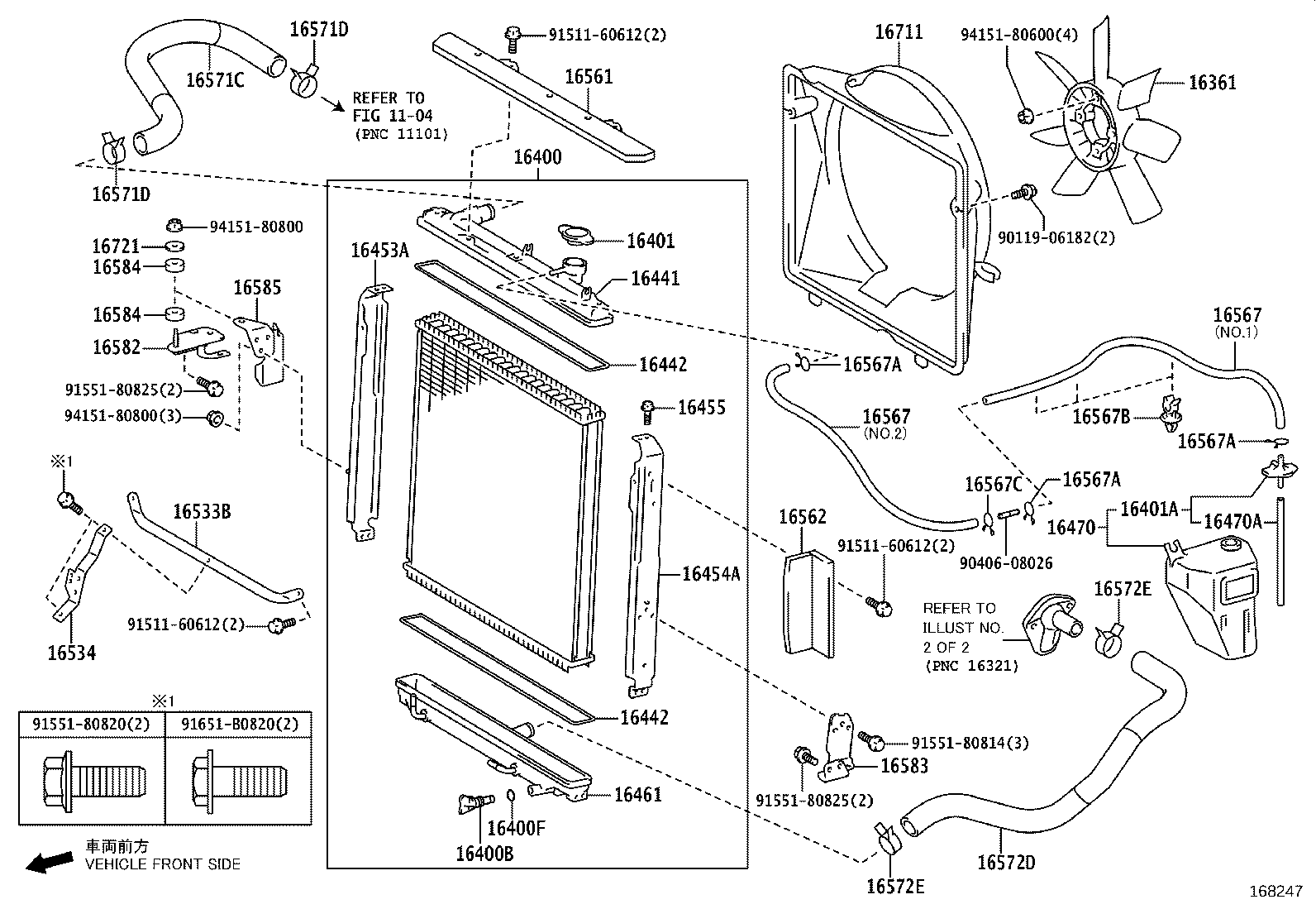 16400-75691 RADIATOR ASSY product image