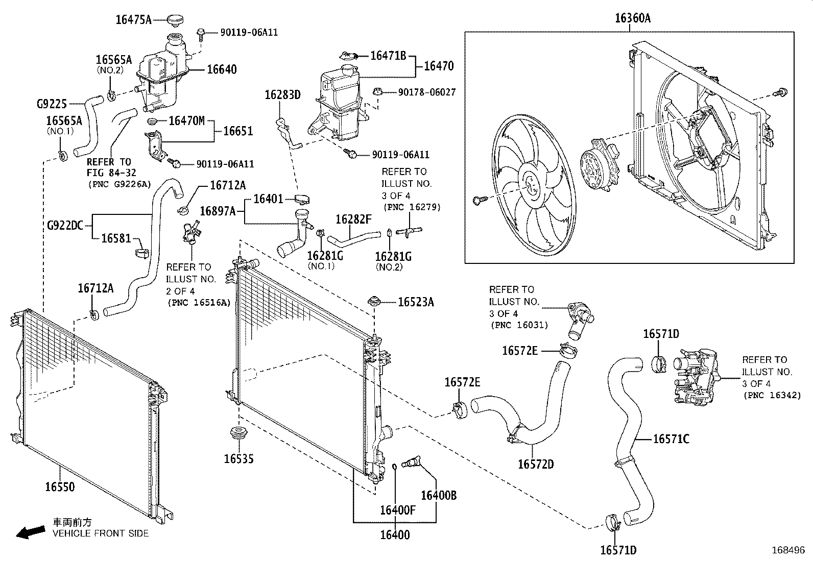 16282-25210 HOSE, WATER BY-PASS, NO.5 product image