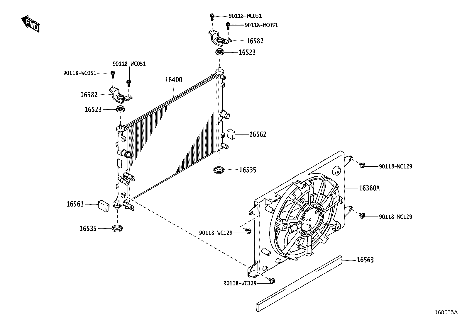 16032-15200 HOUSING SUB-ASSY, WATER INLET W/WATER PUMP product image