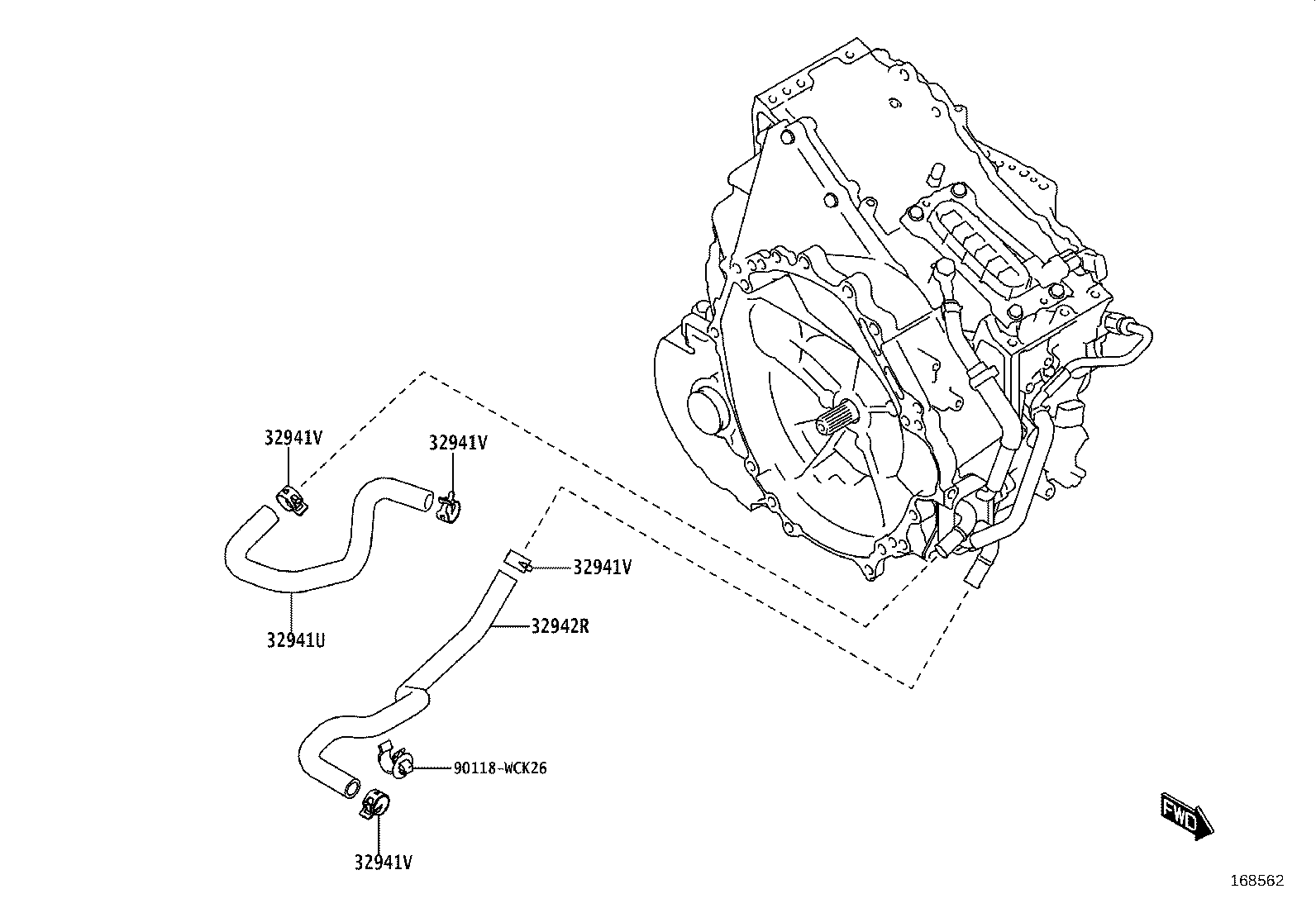 16032-15200 HOUSING SUB-ASSY, WATER INLET W/WATER PUMP product image