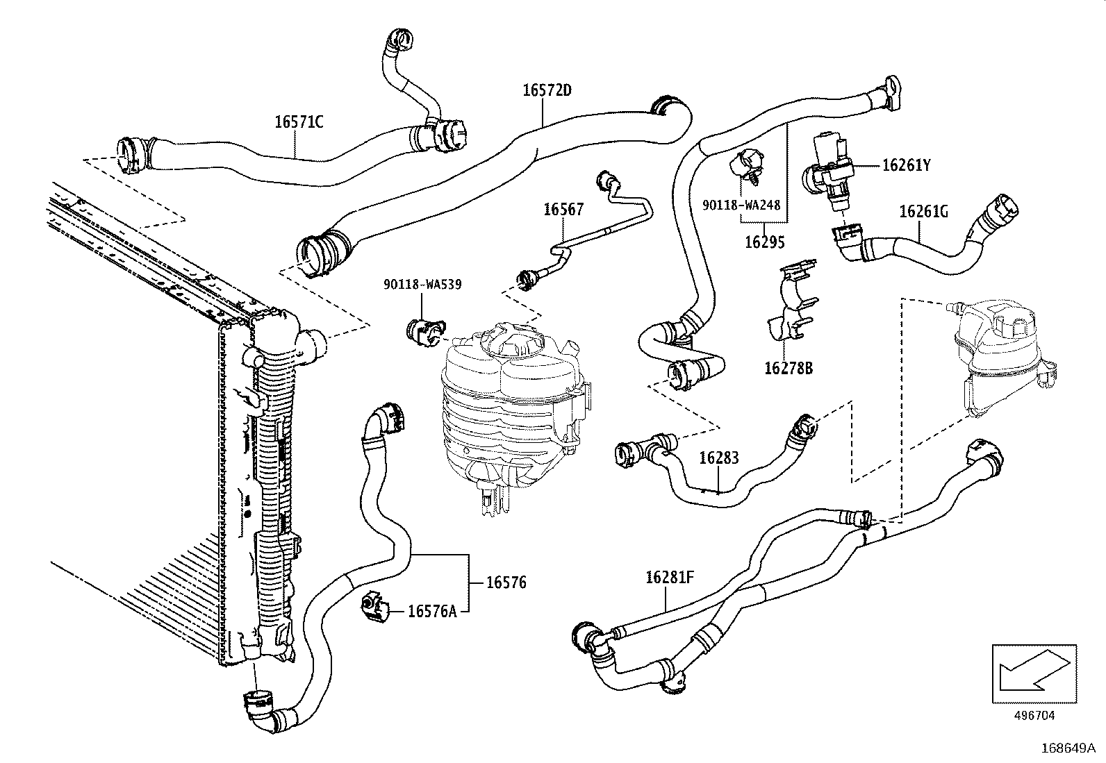 16670-WAA03 Coolant Water Valve product image