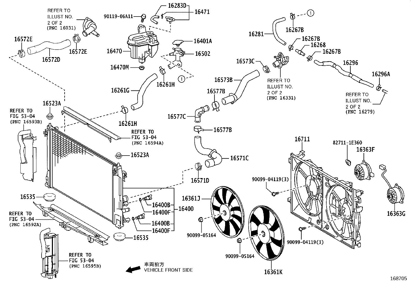 16571-37280 HOSE, RADIATOR, NO.1 product image