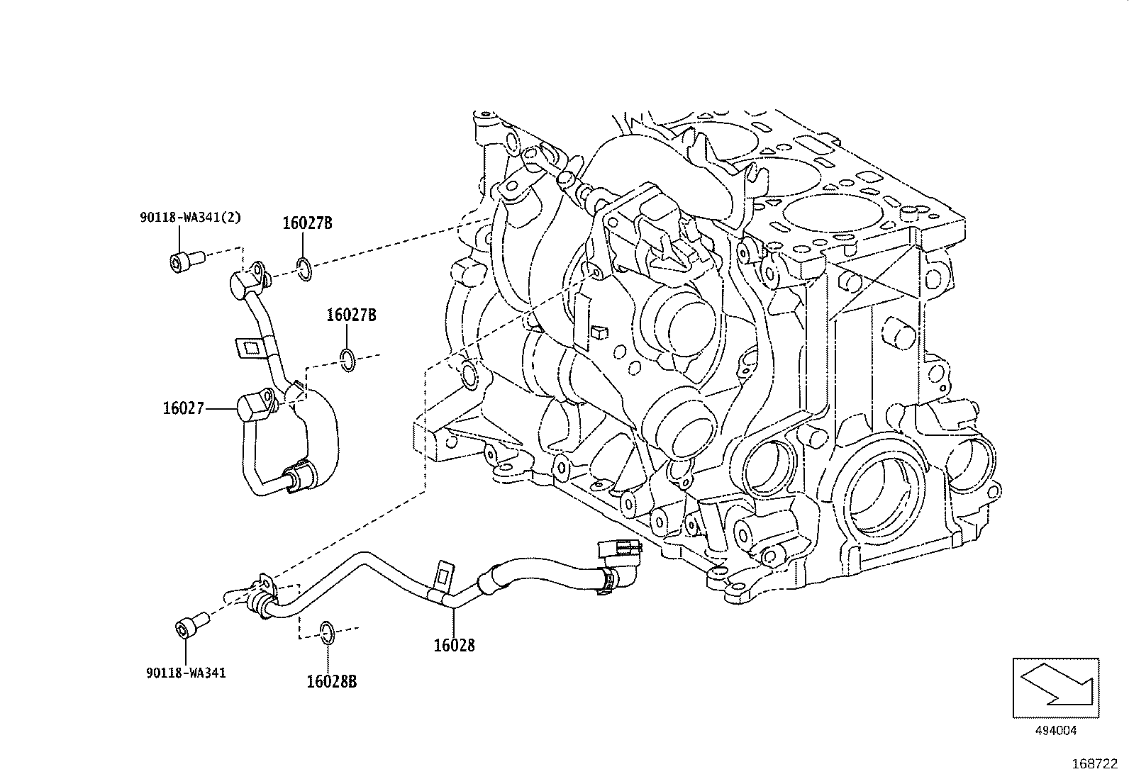 16670-WAA03 Coolant Water Valve product image