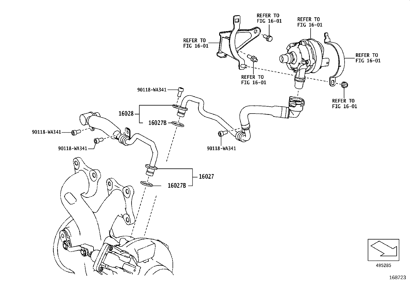 16670-WAA03 Coolant Water Valve product image