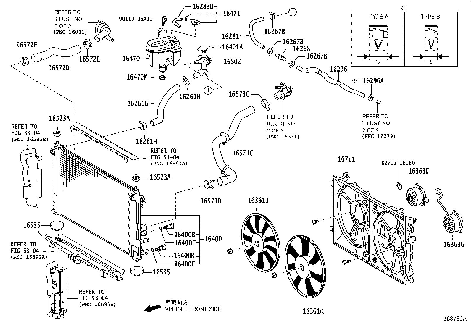 16260-37160 PIPE ASSY, WATER BY-PASS product image