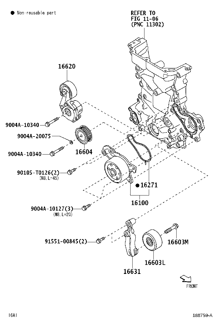 16100-B9710 PUMP ASSY, ENGINE WATER product image