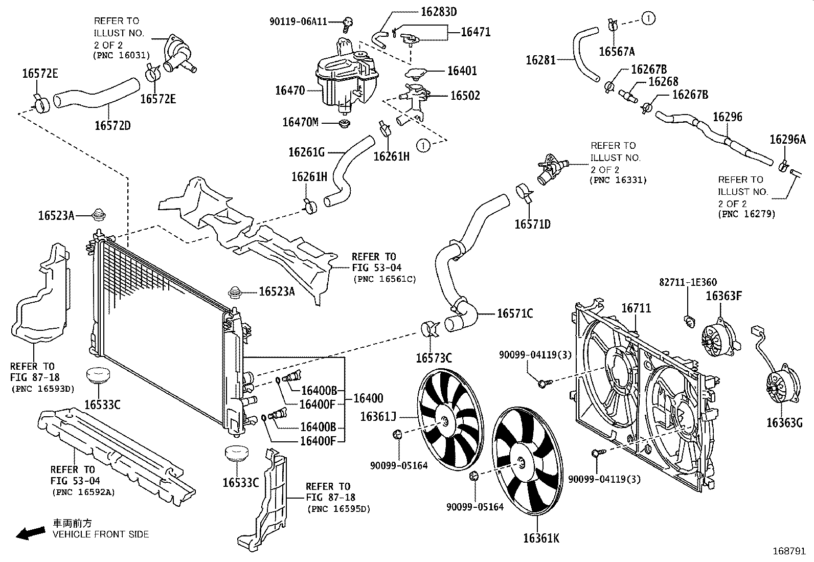 16281-37180 HOSE, WATER BY-PASS, NO.4 product image