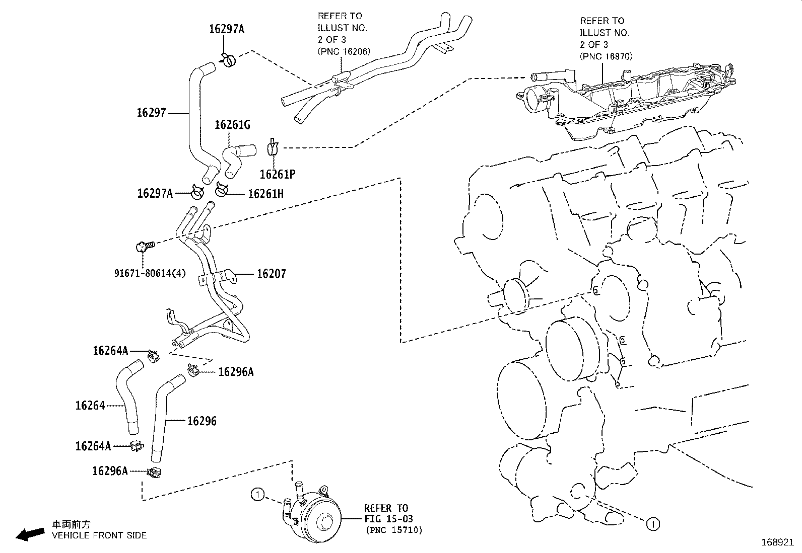 16058-31060 HOSE SUB-ASSY, RADIATOR product image
