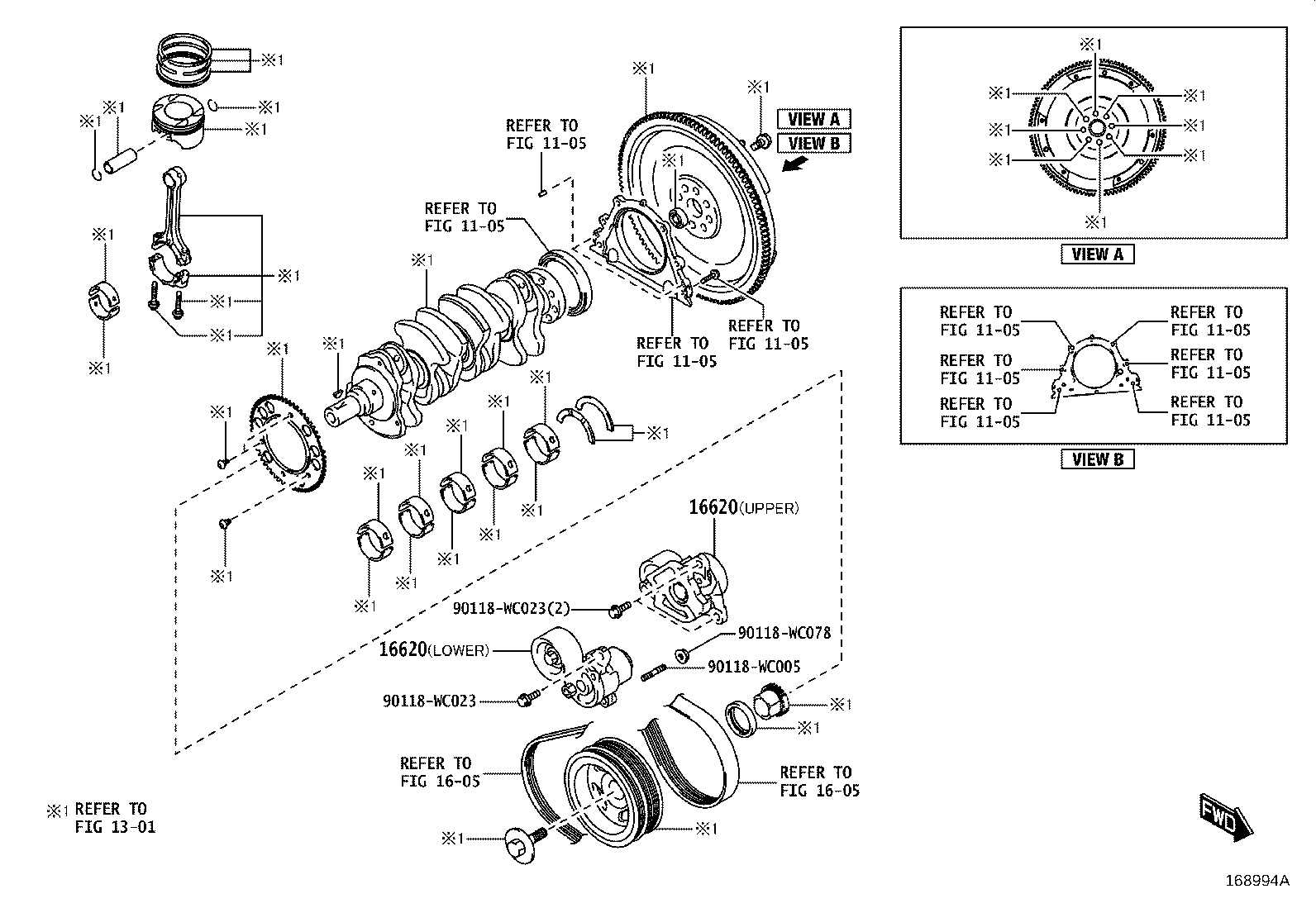 16173-WC003 PULLEY, WATER PUMP product image