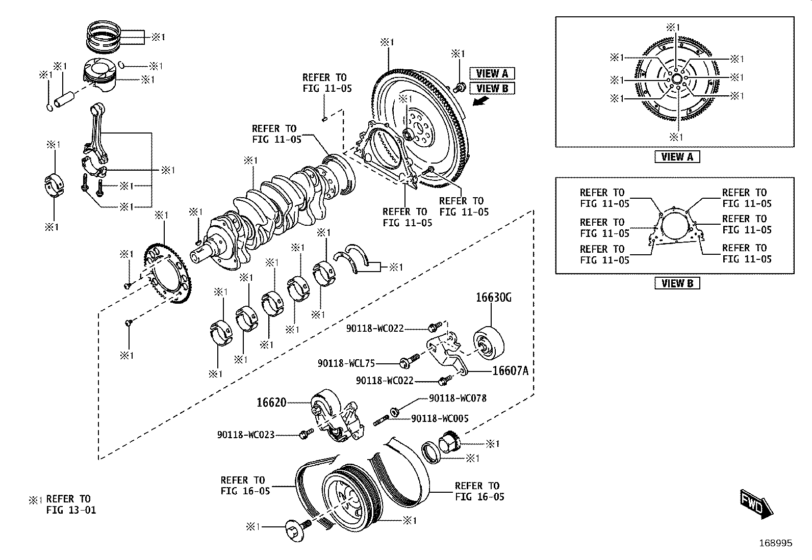 16173-WC003 PULLEY, WATER PUMP product image
