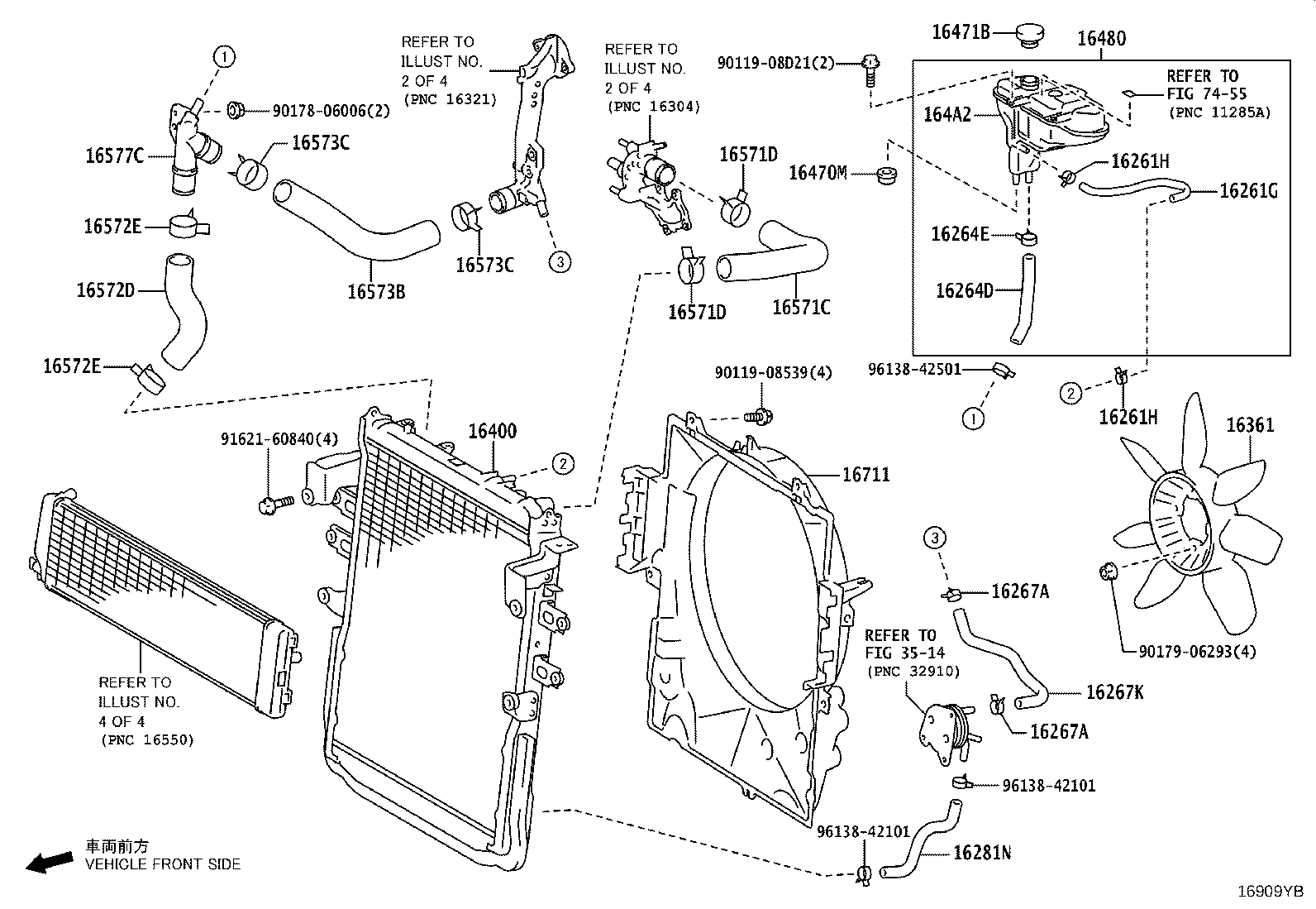 16261-11160 HOSE, WATER BY-PASS, NO.1 product image