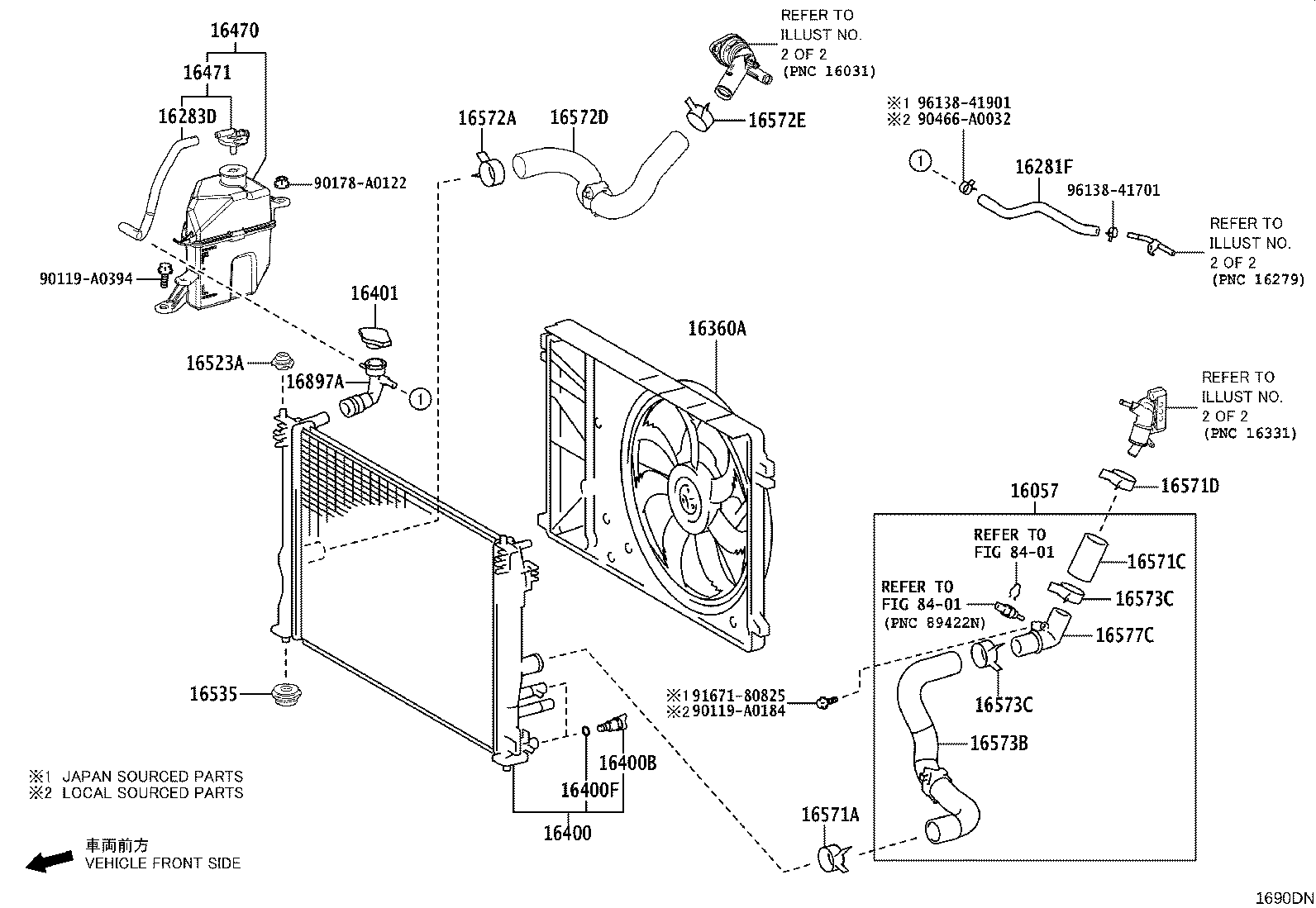 16032-F0040 HOUSING SUB-ASSY, WATER INLET W/WATER PUMP product image