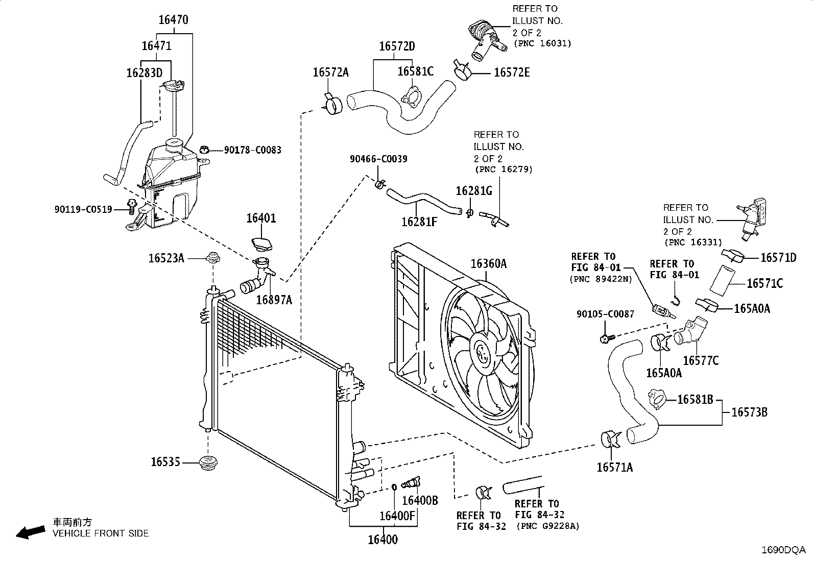 16057-F2030 HOSE SUB-ASSY, RADIATOR product image
