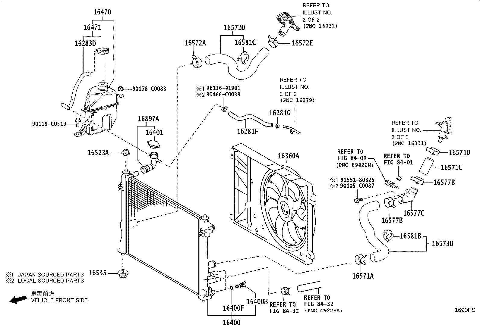 16032-F0030 HOUSING SUB-ASSY, WATER INLET W/WATER PUMP product image