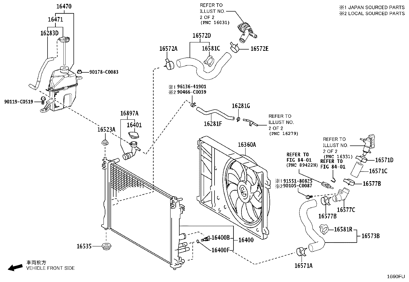 16032-F0030 HOUSING SUB-ASSY, WATER INLET W/WATER PUMP product image